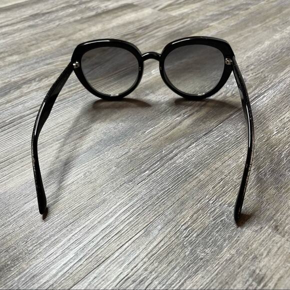 Jimmy Choo Women's Black MACE/S NS8/IC Plastic Frame Sunglasses sz 53-21-145 - Picture 10 of 12